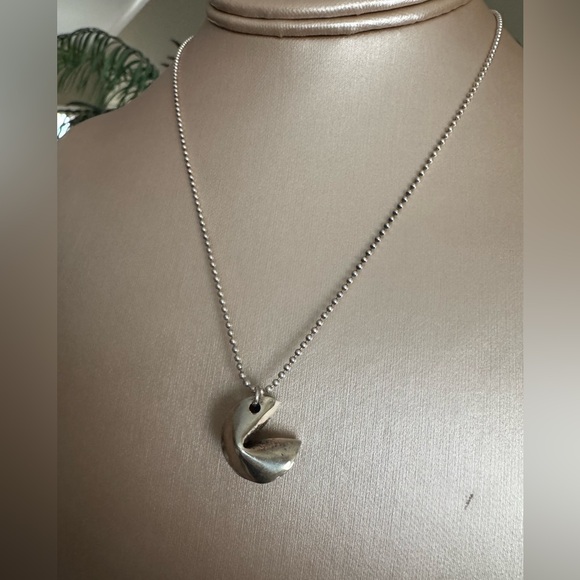 Jessica Elliot Sterling Silver Fortune Cookie Necklace - Picture 7 of 7